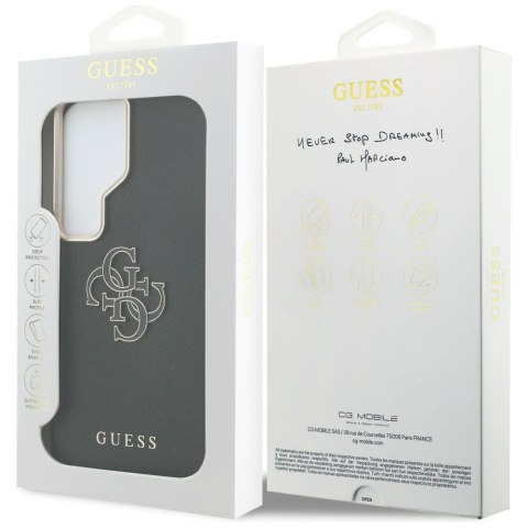 Etui Guess Grained Big 4G Metal Logo do Samsung Galaxy S26 Ultra czarny