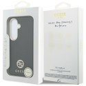 Etui Guess Rhinestone Round Logo MagSafe do Samsung Galaxy S26 czarny