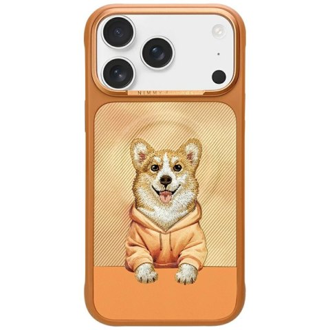 Etui Nimmy Gentle Pets Series Dog MagSafe do iPhone 17 Pro Max pomarańczowy