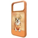 Etui Nimmy Gentle Pets Series Dog MagSafe do iPhone 17 Pro Max pomarańczowy