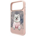 Etui Nimmy Gentle Pets Series Dog MagSafe do iPhone 17 Pro Max różowy