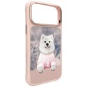 Etui Nimmy Gentle Pets Series Dog MagSafe do iPhone 17 Pro Max różowy