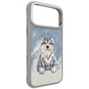 Etui Nimmy Gentle Pets Series Dog MagSafe do iPhone 17 Pro Max szary