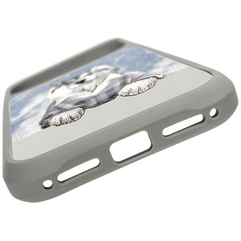 Etui Nimmy Gentle Pets Series Dog MagSafe do iPhone 17 Pro Max szary