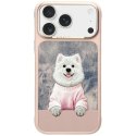 Etui Nimmy Gentle Pets Series Dog MagSafe do iPhone 17 Pro różowy