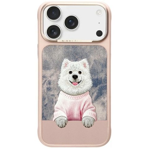 Etui Nimmy Gentle Pets Series Dog MagSafe do iPhone 17 Pro różowy