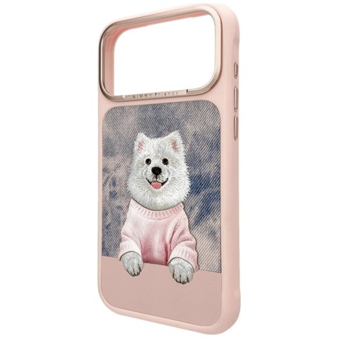 Etui Nimmy Gentle Pets Series Dog MagSafe do iPhone 17 Pro różowy