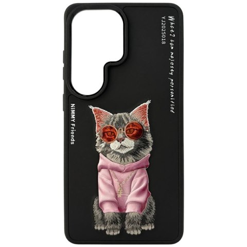 Etui Nimmy Glasses Cool Cat do Samsung Galaxy S26 Ultra czarny