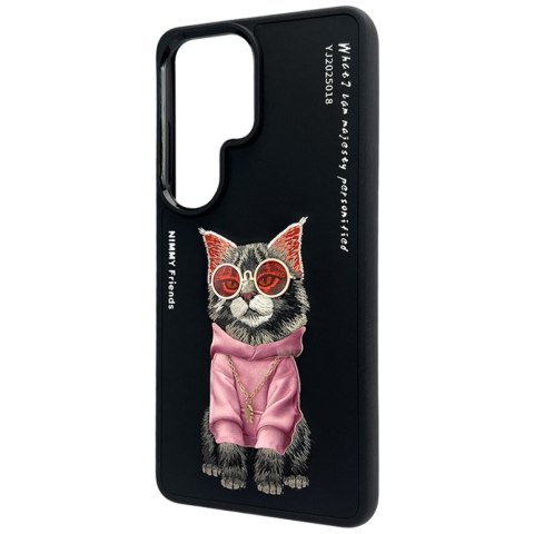Etui Nimmy Glasses Cool Cat do Samsung Galaxy S26 Ultra czarny