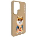 Etui Nimmy Glasses Cool Dog do Samsung Galaxy S26 Ultra beżowy