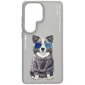 Etui Nimmy Glasses Cool Dog do Samsung Galaxy S26 Ultra szary