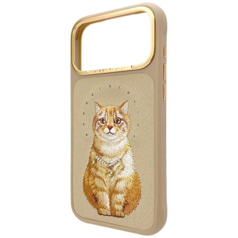 Etui Nimmy Lucky Fashion Cat MagSafe do iPhone 17 Pro Max brązowy