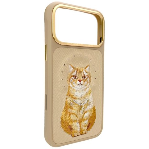 Etui Nimmy Lucky Fashion Cat MagSafe do iPhone 17 Pro Max brązowy