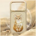 Etui Nimmy Lucky Fashion Cat MagSafe do iPhone 17 Pro Max brązowy