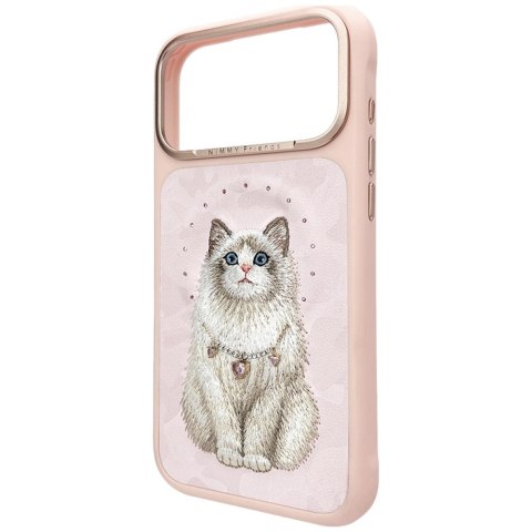 Etui Nimmy Lucky Fashion Cat MagSafe do iPhone 17 Pro Max różowy