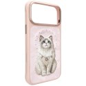 Etui Nimmy Lucky Fashion Cat MagSafe do iPhone 17 Pro Max różowy