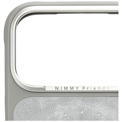 Etui Nimmy Lucky Fashion Cat MagSafe do iPhone 17 Pro Max szary