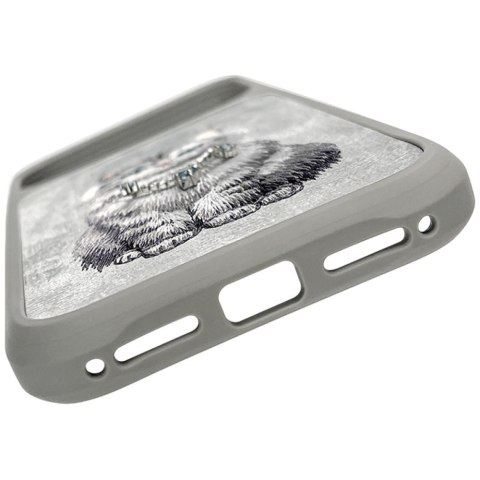 Etui Nimmy Lucky Fashion Cat MagSafe do iPhone 17 Pro Max szary