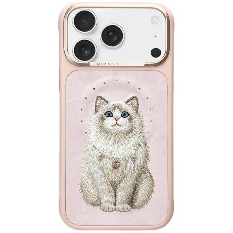 Etui Nimmy Lucky Fashion Cat MagSafe do iPhone 17 Pro różowy