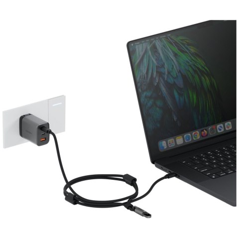 Kabel ENERGEA Lasso Lanyard smycz na telefon USB-C - USB-C 1.5m 240W czarny