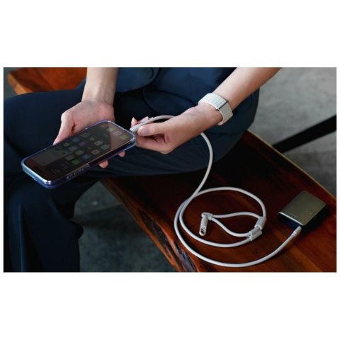 Kabel ENERGEA Lasso Lanyard smycz na telefon USB-C - USB-C 1.5m 240W niebieski