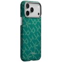 Etui PITAKA Ultra-Slim Monogram MagSafe do iPhone 17 Pro złoto zielony