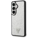 Etui Guess Fixed Glitter Triangle MagSafe do Samsung Galaxy S26+ srebrny