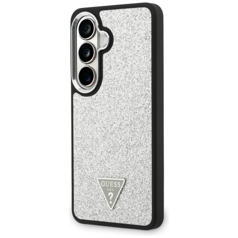 Etui Guess Fixed Glitter Triangle MagSafe do Samsung Galaxy S26+ srebrny