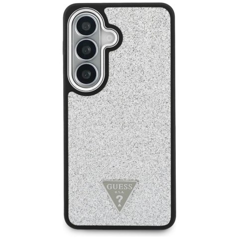 Etui Guess Fixed Glitter Triangle MagSafe do Samsung Galaxy S26+ srebrny