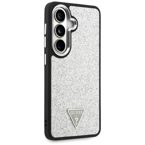 Etui Guess Fixed Glitter Triangle MagSafe do Samsung Galaxy S26+ srebrny