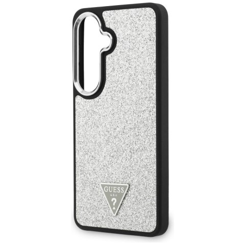 Etui Guess Fixed Glitter Triangle MagSafe do Samsung Galaxy S26+ srebrny