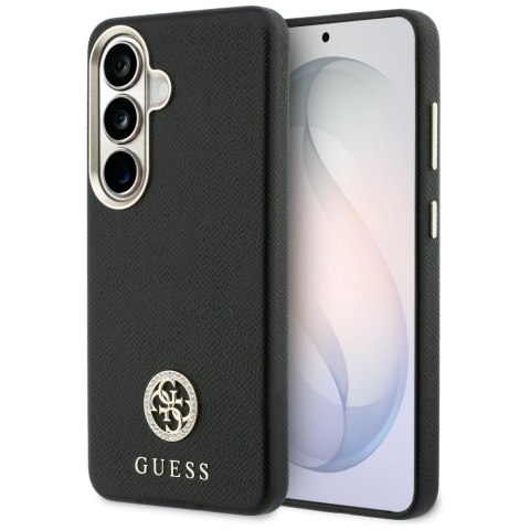Etui Guess Rhinestone Round Logo MagSafe do Samsung Galaxy S26+ czarny