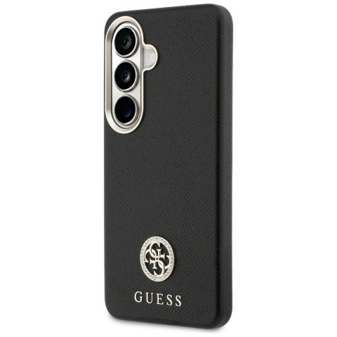 Etui Guess Rhinestone Round Logo MagSafe do Samsung Galaxy S26+ czarny