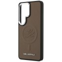 Etui Karl Lagerfeld Embossed Ring Initials MagSafe do Samsung Galaxy S26 Ultra brązowy