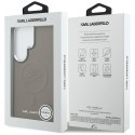 Etui Karl Lagerfeld Embossed Ring Initials MagSafe do Samsung Galaxy S26 Ultra brązowy