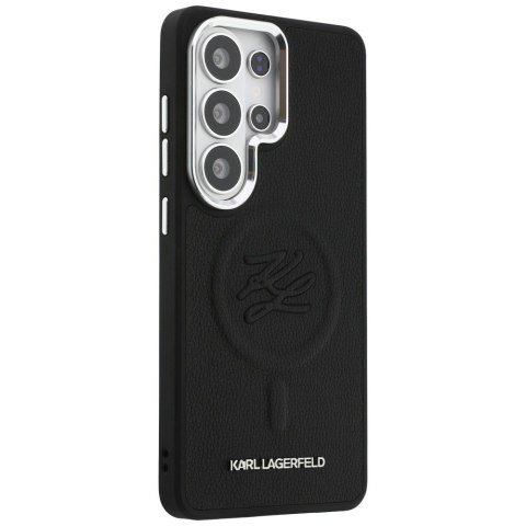 Etui Karl Lagerfeld Embossed Ring Initials MagSafe do Samsung Galaxy S26 Ultra czarny