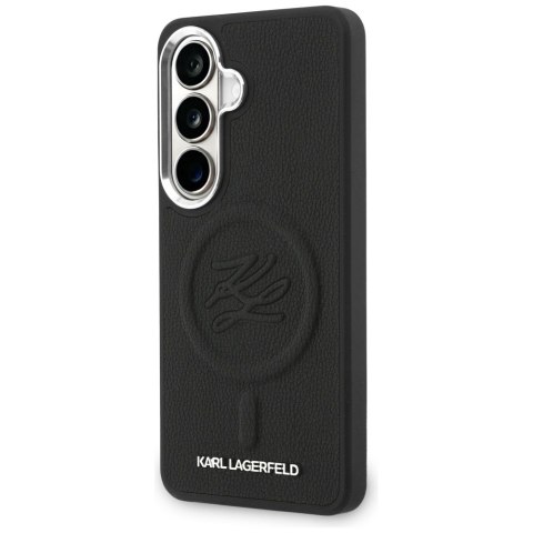 Etui Karl Lagerfeld Embossed Ring Initials MagSafe do Samsung Galaxy S26 czarny