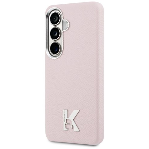 Etui Karl Lagerfeld K Metal Logo MagSafe do Samsung Galaxy S26 różowy