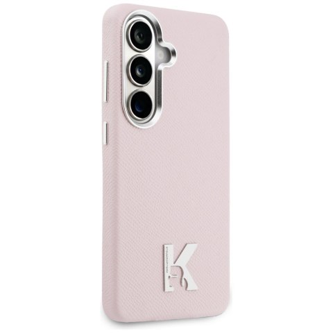 Etui Karl Lagerfeld K Metal Logo MagSafe do Samsung Galaxy S26 różowy