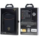 Magnetyczny portfel Lamborghini D1 Genuine Leather MagSafe Stojak na telefon pomarańczowy