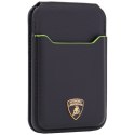 Magnetyczny portfel Lamborghini D1 Genuine Leather MagSafe Stojak na telefon zielony