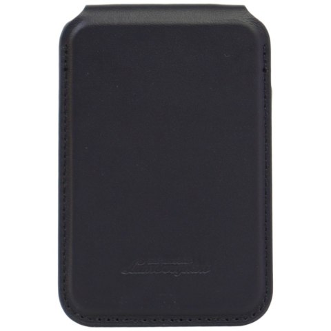 Magnetyczny portfel Lamborghini D1 Genuine Leather MagSafe Stojak na telefon zielony