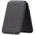 Magnetyczny portfel Lamborghini D1 Genuine Leather MagSafe Stojak na telefon zielony