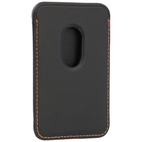 Magnetyczny portfel Lamborghini Urus D8 Genuine Leather MagSafe pomarańczowy