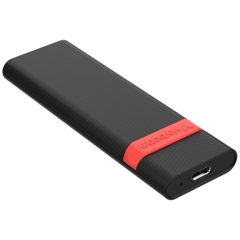 Obudowa na dysk SSD Verbatim M.2 NVMe USB 3.2 Gen 2 z kablem USB A/USB C czarny 32261