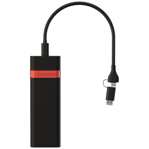 Obudowa na dysk SSD Verbatim M.2 NVMe USB 3.2 Gen 2 z kablem USB A/USB C czarny 32261