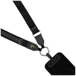 Uniwersalna smycz Lamborghini D1 Crossbody Webbing Strap czarny