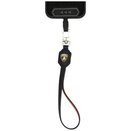 Uniwersalna smycz Lamborghini D1 Leather Handstrap pomarańczowy