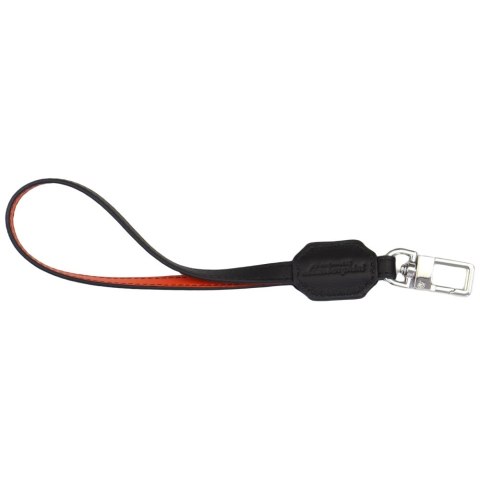 Uniwersalna smycz Lamborghini D1 Leather Handstrap pomarańczowy