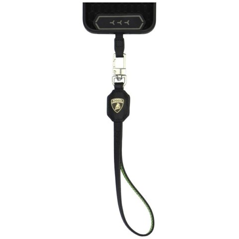 Uniwersalna smycz Lamborghini D1 Leather Handstrap zielony
